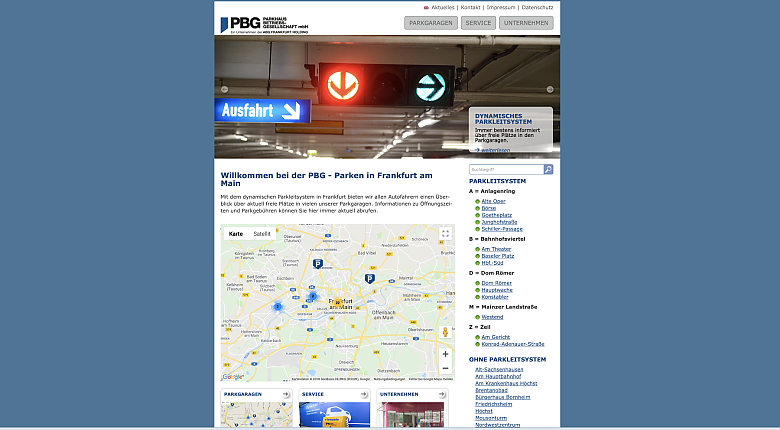 Screenshot www.parkhausfrankfurt.de/de/